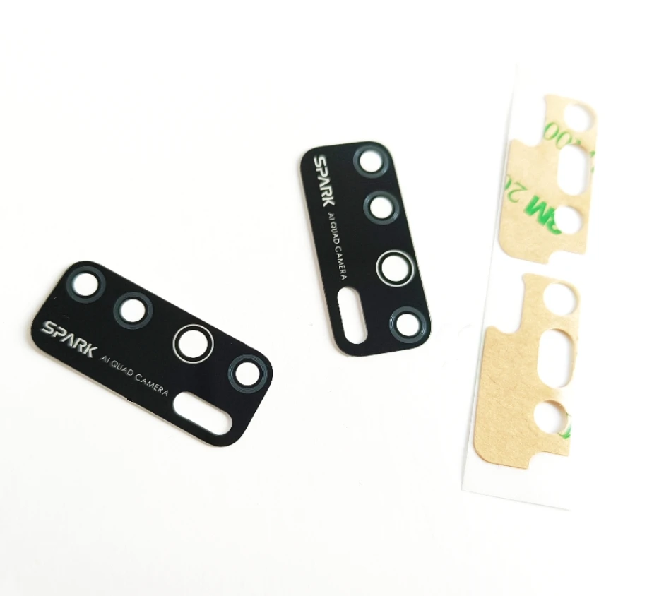 100 шт. стеклянные линзы для задней камеры Infinix Tecno Spark 4 KC8 / 5 Pro KD7 /Camon 15 CD7 7 16 Premier Pova 2