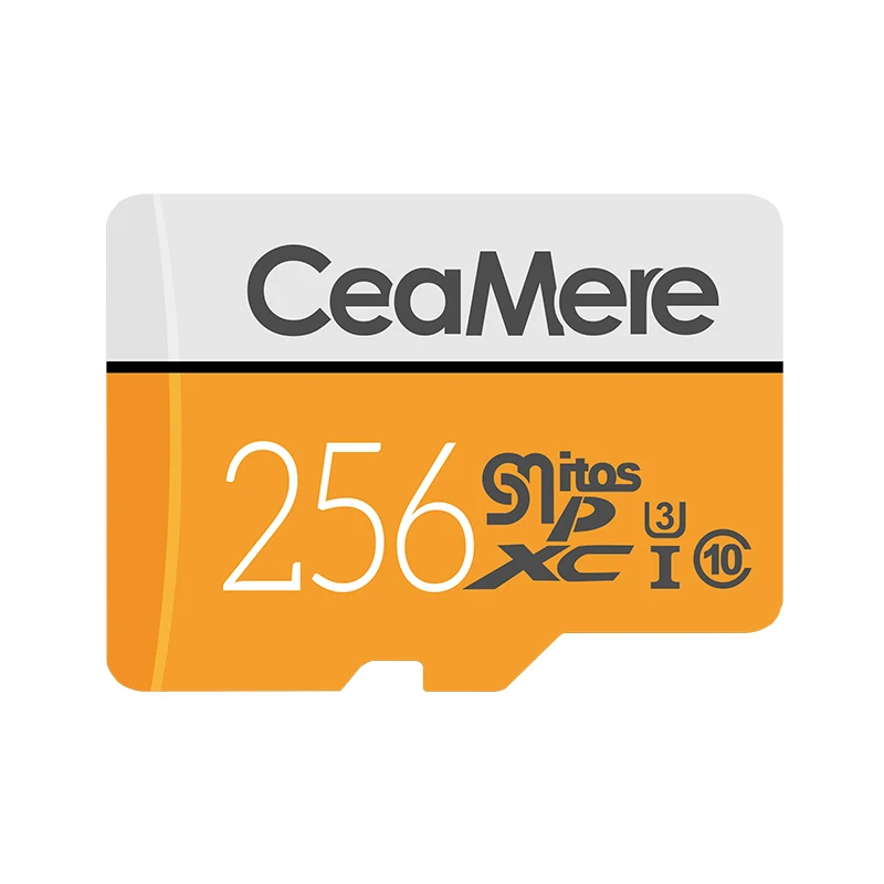 

CeaMere memory SD Card 256GB/128GB/64GB UHS-3 32GB/16GB/8GB Class 10 UHS-1 4GB Memory Card Flash Memory Micro Free Crad Reader