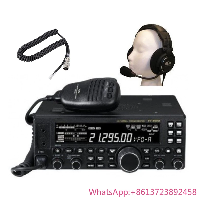Фото Yaesu ft 450 FT-450D UHF VHF Talkie-walky 100 км двухдиапазонная цифровая Am FM автомобильная коротковолновая однополосная радиостанция 50 км рация №1