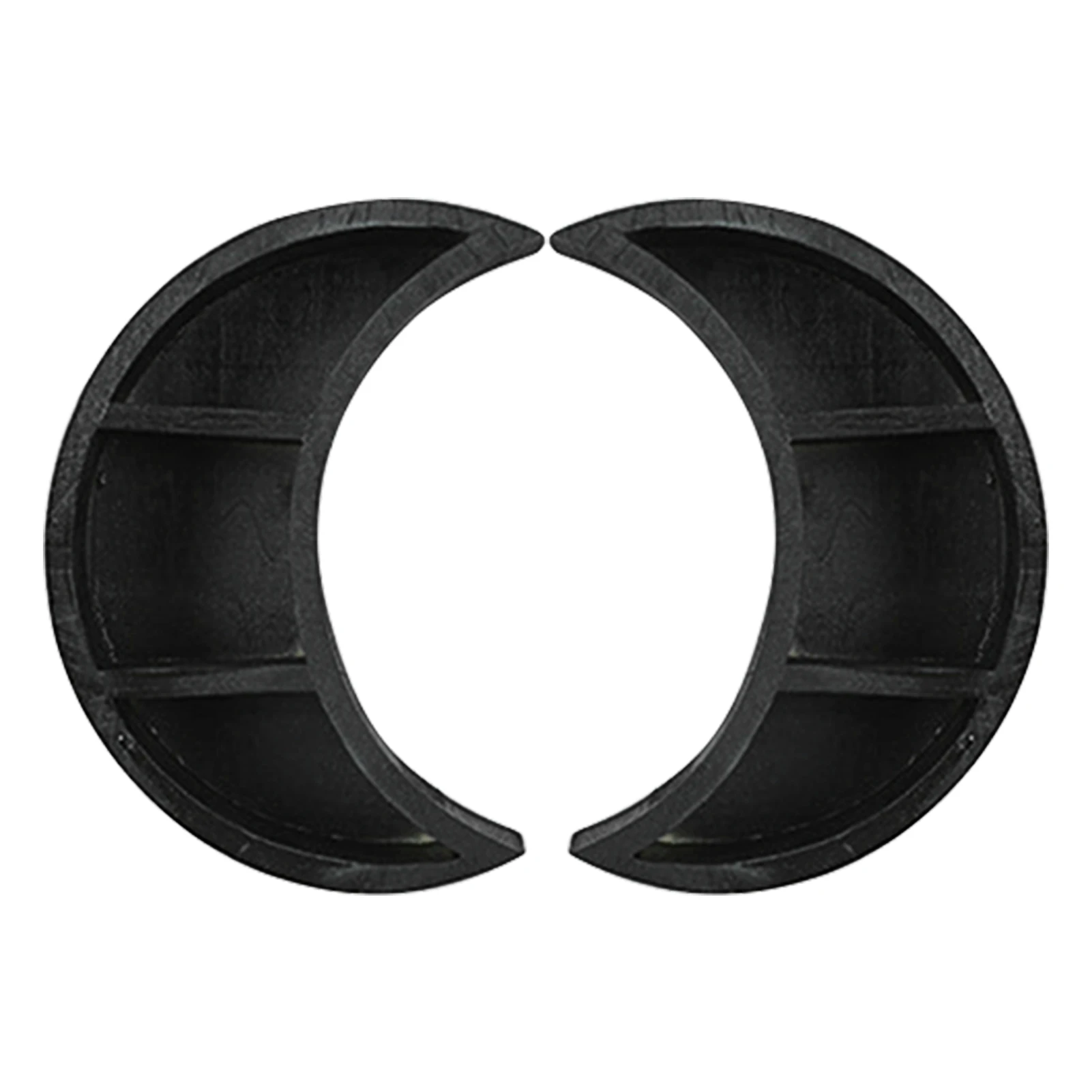 

2pcs Crystals Nursery Rustic Sundries Living Room Home Decor Display Rack Space Saving Bedroom Wooden Moon Shelf Wall Hanging