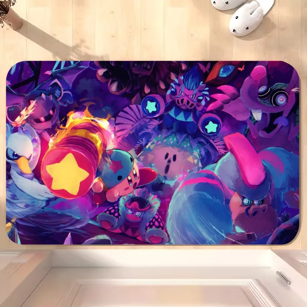 Милый K-Kirby игровой D напольный коврик для ванной супер абсорбирующий