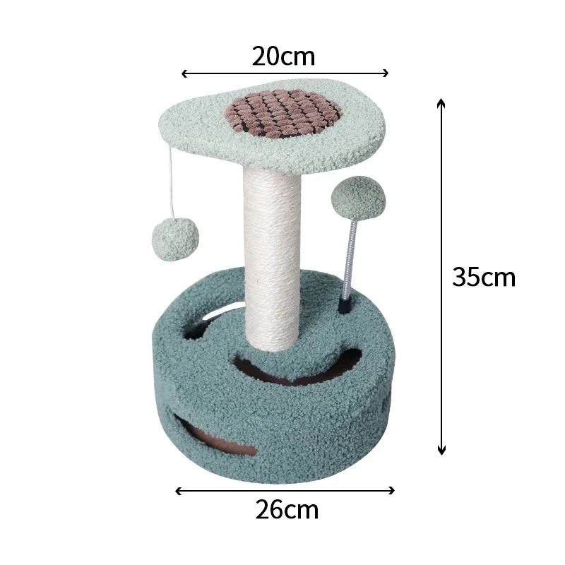 Фото Оптовая продажа от производителя: Милое кошачье дерево-когтеточка в форме клубники, авокадо и подсолнуха №4