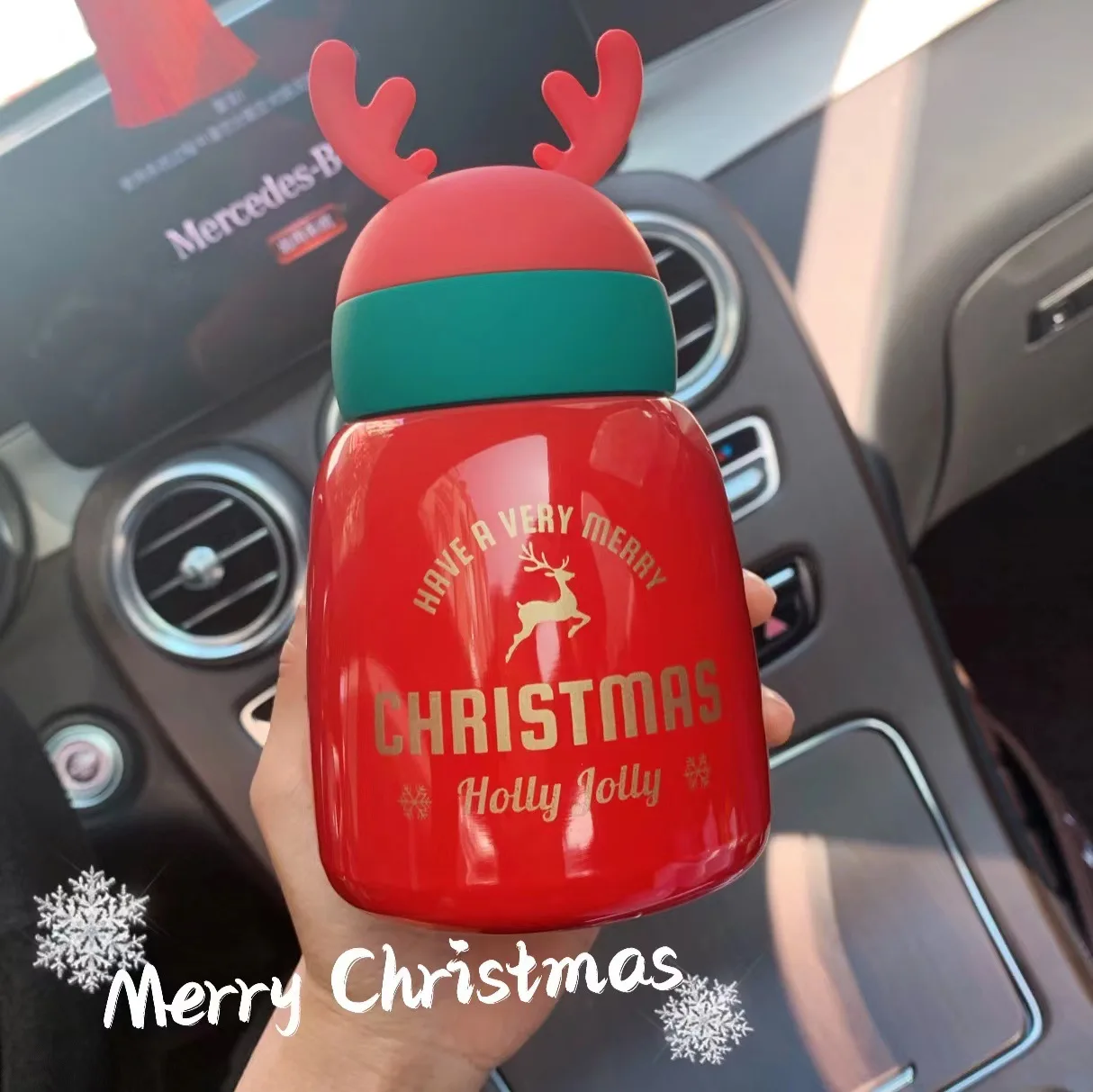 

300ml/330ml Christmas thermos good-looking creative trend gift cup cute children's cup portable pot belly cup