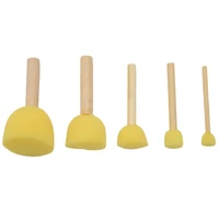 40 pcs assorted round paint sponge brush set painting tools sponge stippler set for kids painting crafts and diy5 sizes