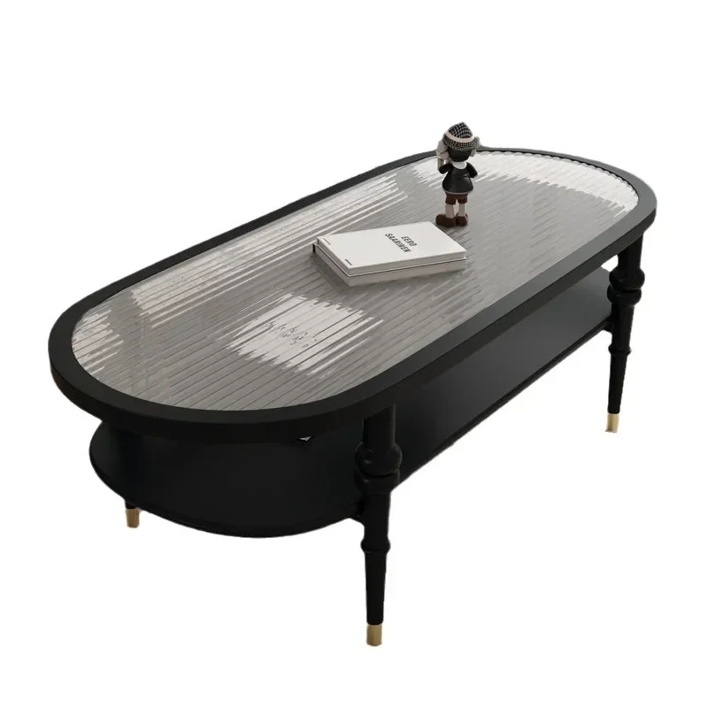 Французский стиль роскошный винтажный черный закаленный стеклянный чайный