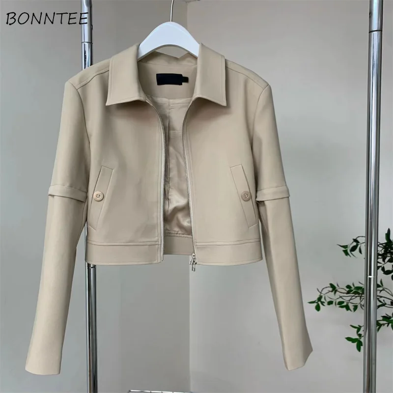 

Jackets Women Office Ladies Elegant Solid Autumn Outwear Trendy Casual Basic New Arrival High Street All-match Vintage Harajuku