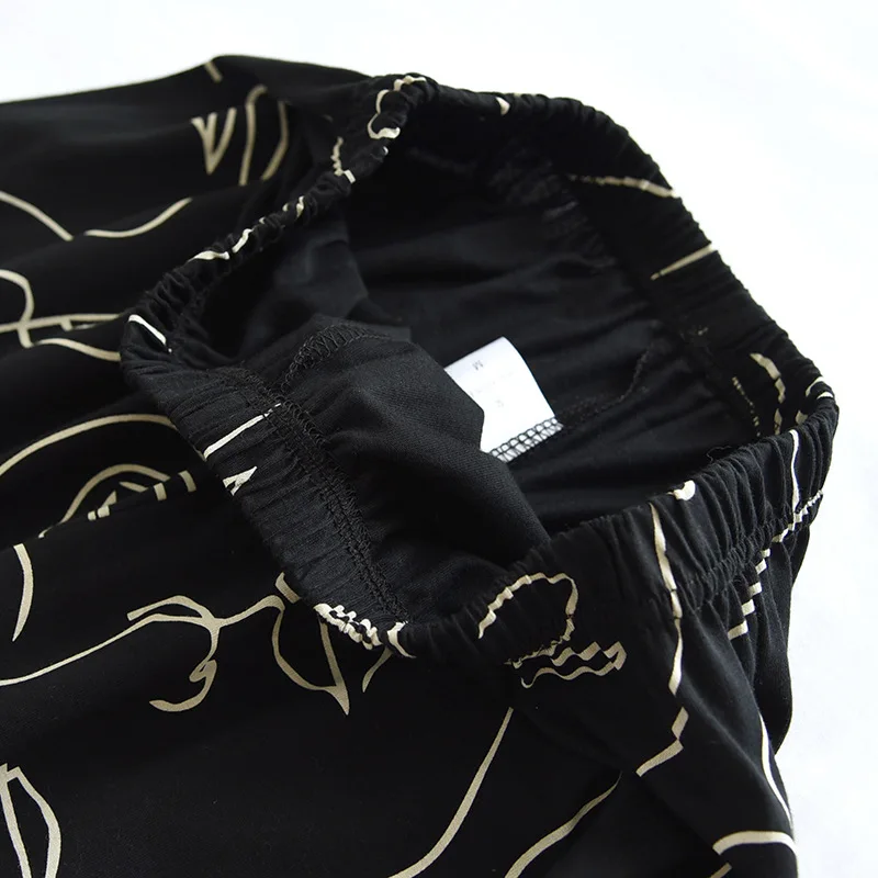 2023 New Spring /autumn Couples 100% Cotton Pajamas Long-sleeved Trousers Two-piece Female Home Male Sleepwear for Women Cotton