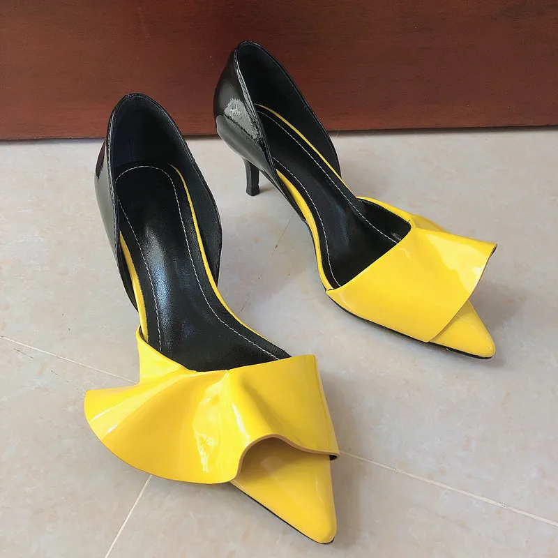 

Zapatos de oficina informales para mujer, calzado Sexy con punta en pico, tacones altos de cristal, para fiesta, primavera 2022