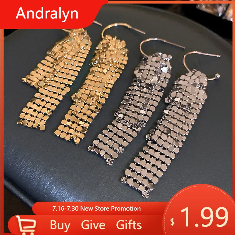 

Винтажные длинные серьги золотого цвета с металлической кисточкой, серебро 925 пробы