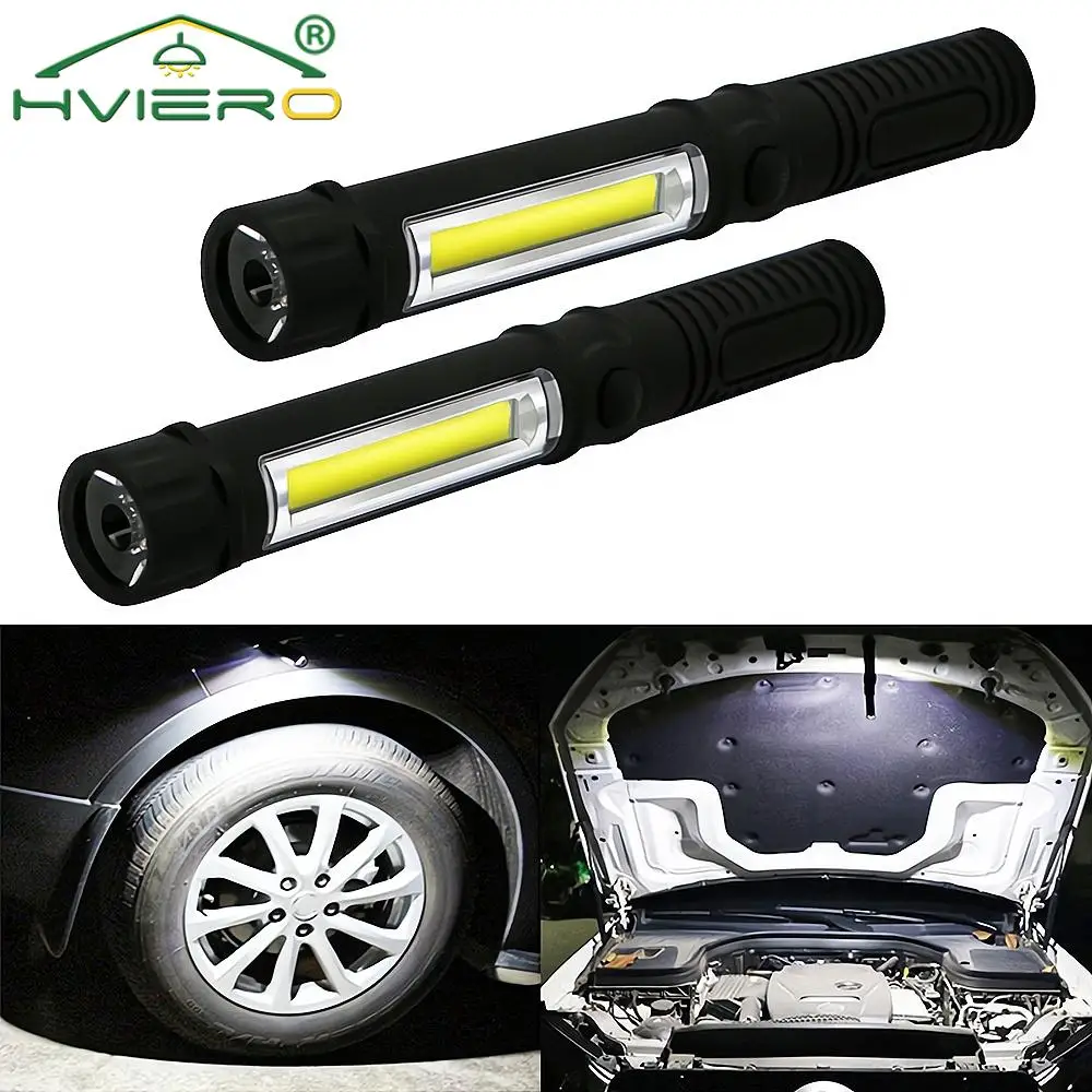 Многофункциональный портативный рабочий фонарь с двумя лазерами COB