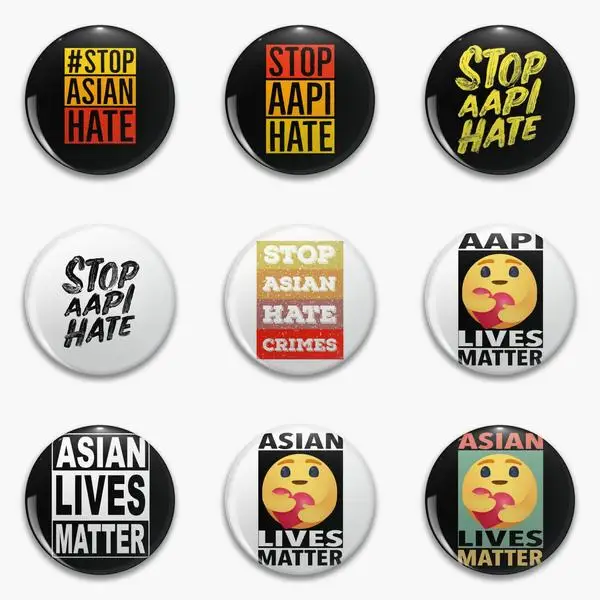 Stop Aapi Hate азиатская мягкая булавка для пуговиц креативные милые ювелирные изделия Забавный подарок заколка для отворота шляпы мультяшный женский Декор модная одежда