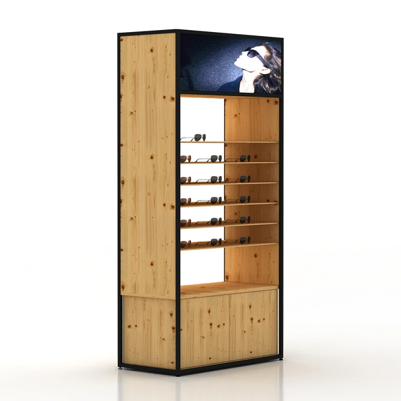 Под заказ. Новый дизайнерский стеллаж из искусственного дуба для магазина
