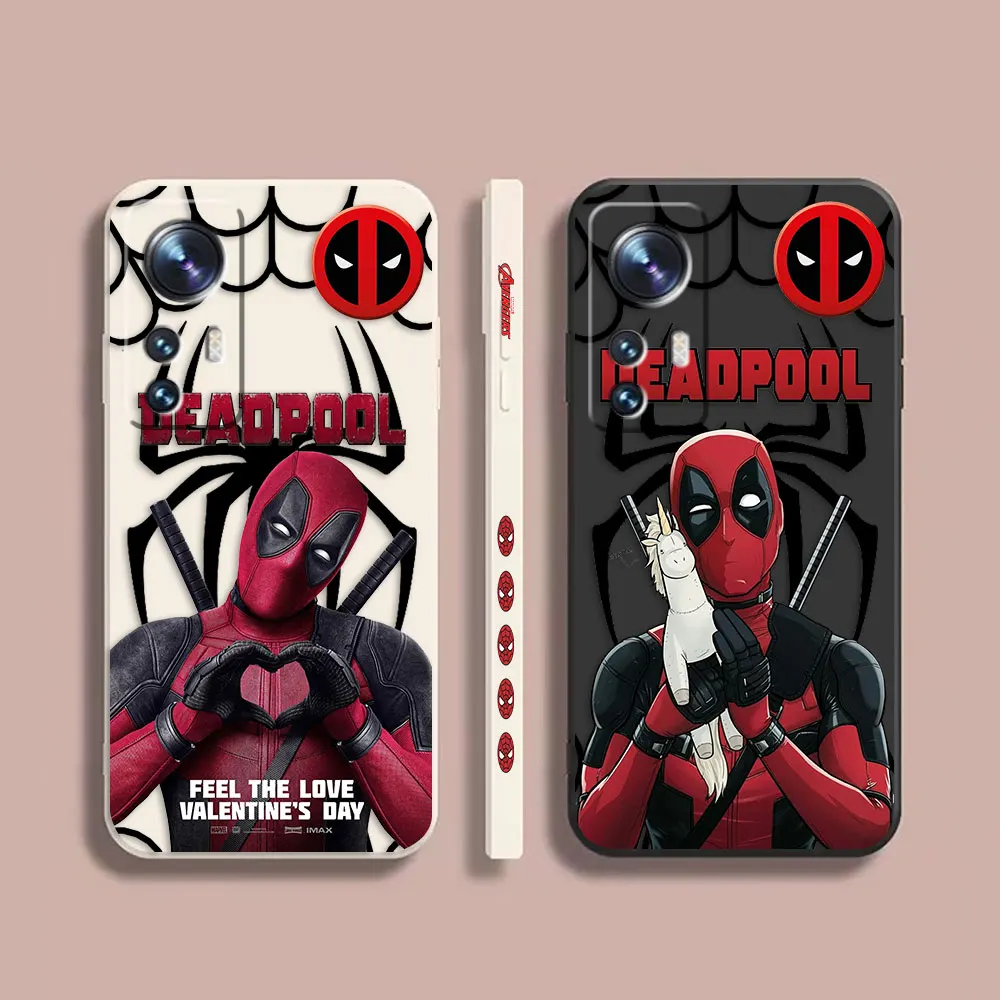 

Phone Case For Xiaomi 13 12 12T 12S 11 11T 10 10S 9 8 Pro Ultra Lite Colour Case Cover Funda Cqoue Shell Capa Marvel Deadpool