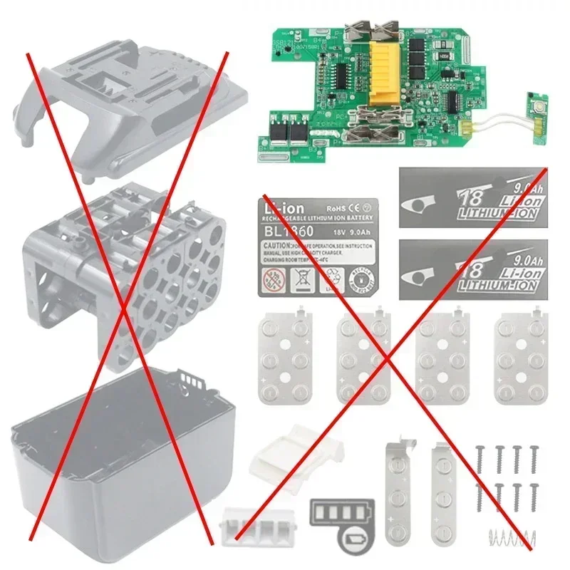 BL1890 15X18650 Печатная плата защиты от зарядки для Makita серии LXT 18 В литий-ионный