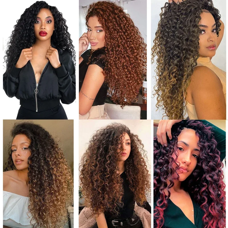 Синтетические косички для плетения волос Bellqueen кудрявые мягкие пляжные