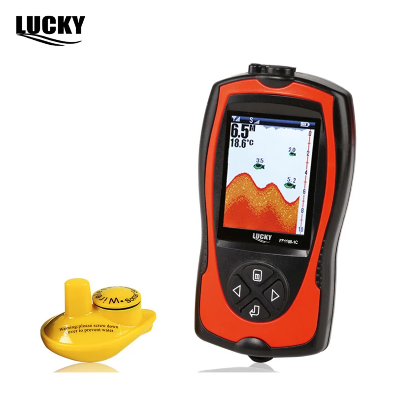 

New Underwater Wireless Fishfinder Lcd Color Screen Display 45m Depth Locator Echo Sounder Sonar Ice Fishing Tackle Fish Alarm