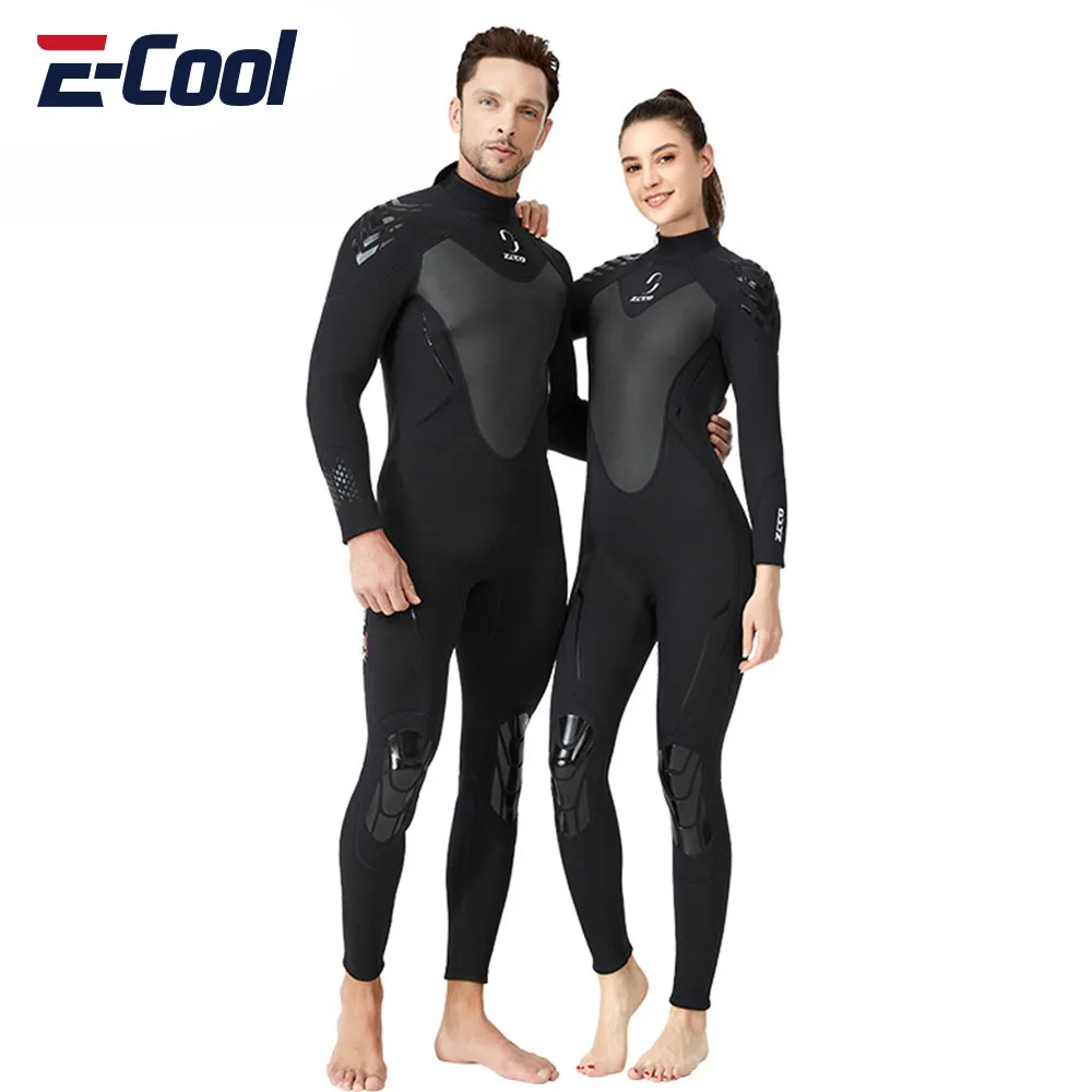 

3MM Diving Wetsuit Men Neoprene Scuba Suit Spearfishing Swimwear Snorkeling Surfing One Piece Set Kayak Kitesurf Warm Swimsuit