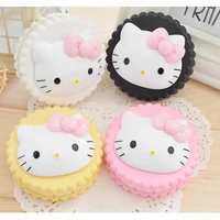 hello kitty cosmetic contact lenses box cartoon biscuit shape contact lens case containers for contact lens cute cartoon