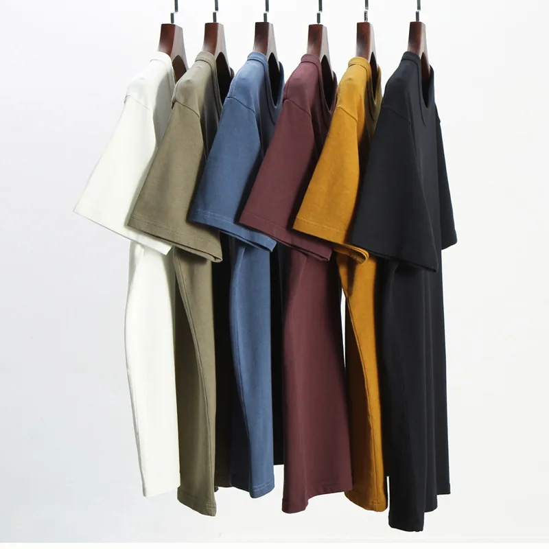 Summer Fashion Premium Men Cotton T-Shirt Comfort 6 Color O-Neck Vintage Simple Short Sleeve Sport Casual Couple Unisex Top Tees