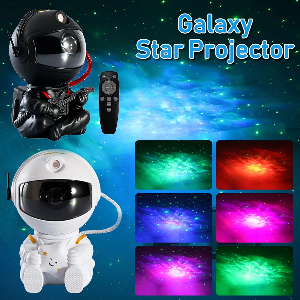 

Astronaut Galaxy Stars Projector Night Light LED Starry Sky Projection Lamp for Kids Bedroom Living Room Decoration Night Lamp