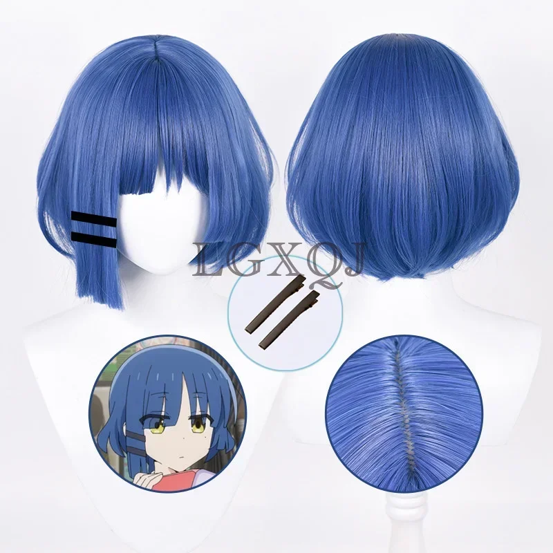 Бocchi The Rock Ямада Рё синего цвета парик для косплея