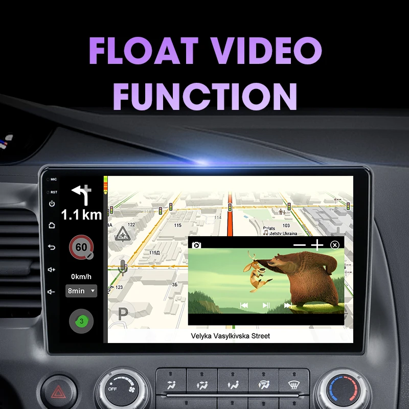 jmcq 2din dsp android 11 0 car radio for honda civic 2005 2012 multimidia video player gps navigation 4gwifi head unit carplay free global shipping