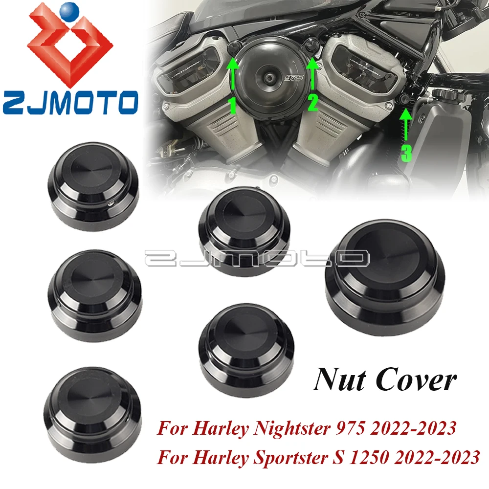 

Аксессуары для Harley Sportster S 1250 Nightster 975 2022 2023, рамка для корпуса мотоцикла, винтовая крышка, декоративная гайка, крышка