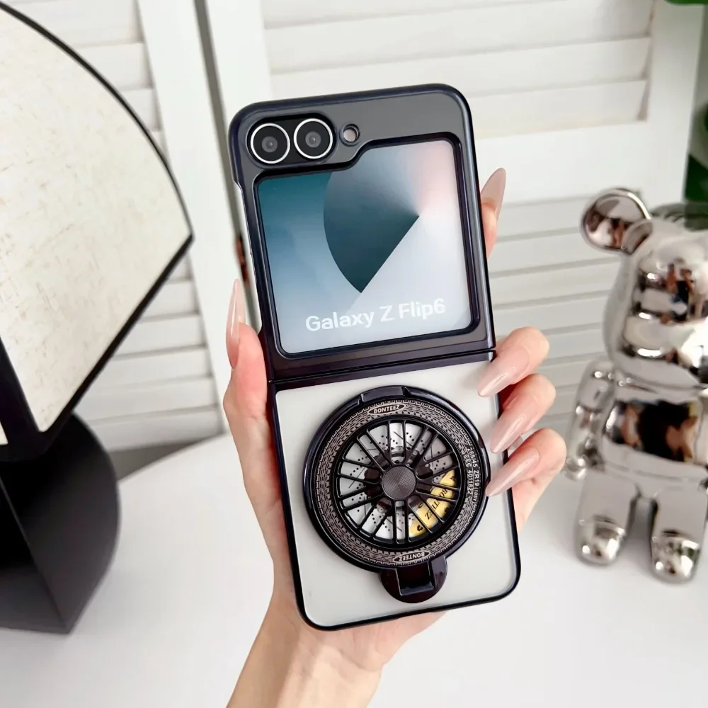 Чехол для телефона с гироскопом и подставкой Samsung Galaxy Z Flip 6 5 4 Flip4 Flip5 Flip6 5G жестким