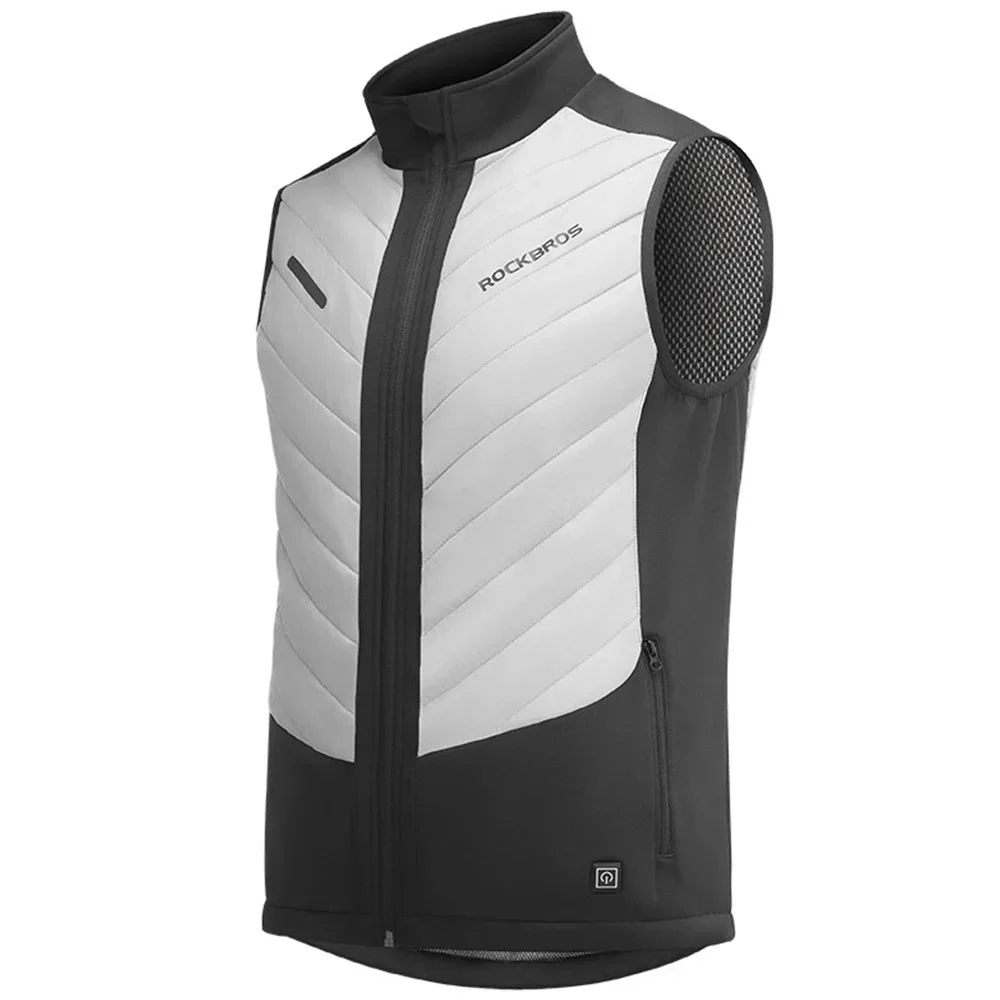 

ROCKBROS Winter Bicycle Motorcycle Cycling Jacket Electric Heating Vest USB Men Women Warm Clothes Lightweight Sleeveless Shirt