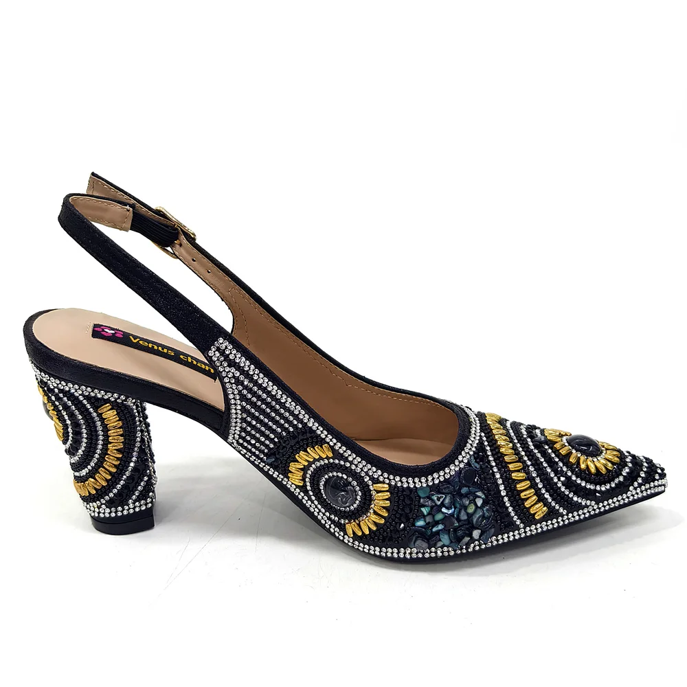 Женские туфли на высоком каблуке Venus Chan 2025 с удобным дизайном танкетке и стильной