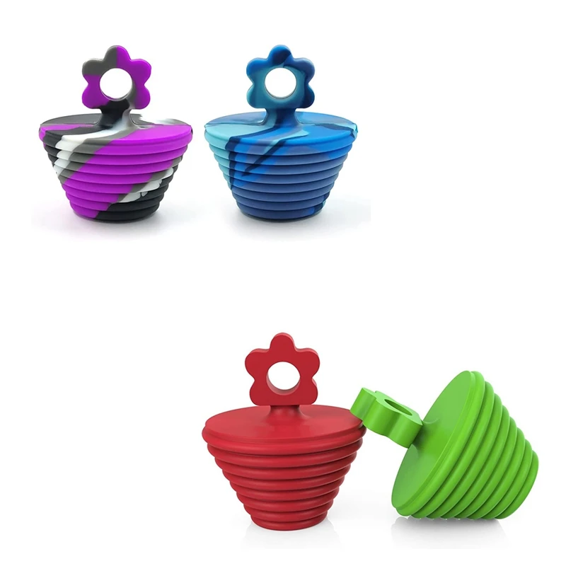 

2 Pack Silicone Drain Stopper 1 1/2 To 1 7/8 Inches Tub Plug For Shower And Bathroom Sink Drains