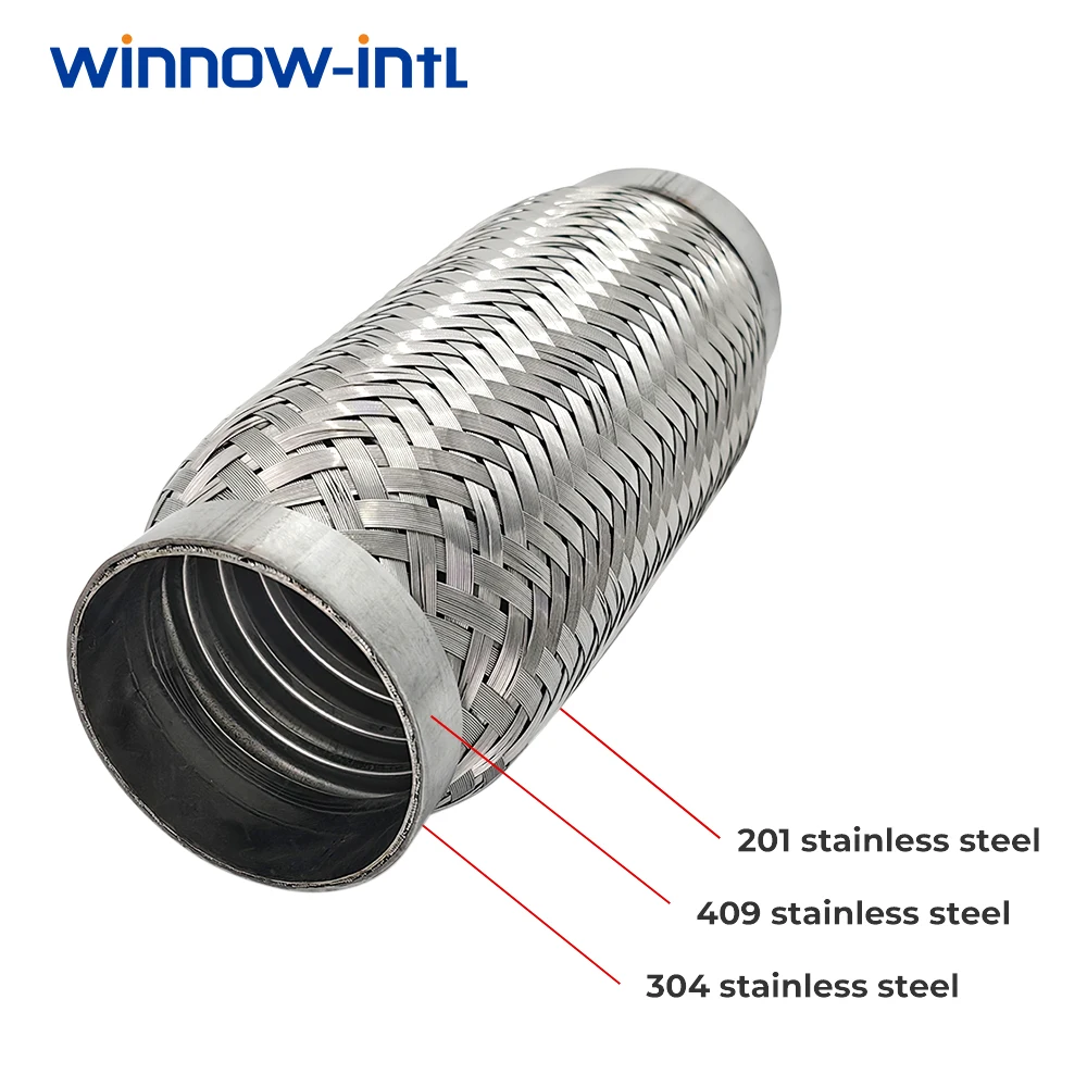 45 мм 64 автомобильные гибкие выхлопные трубы гибкое соединение оплетка сильфон из