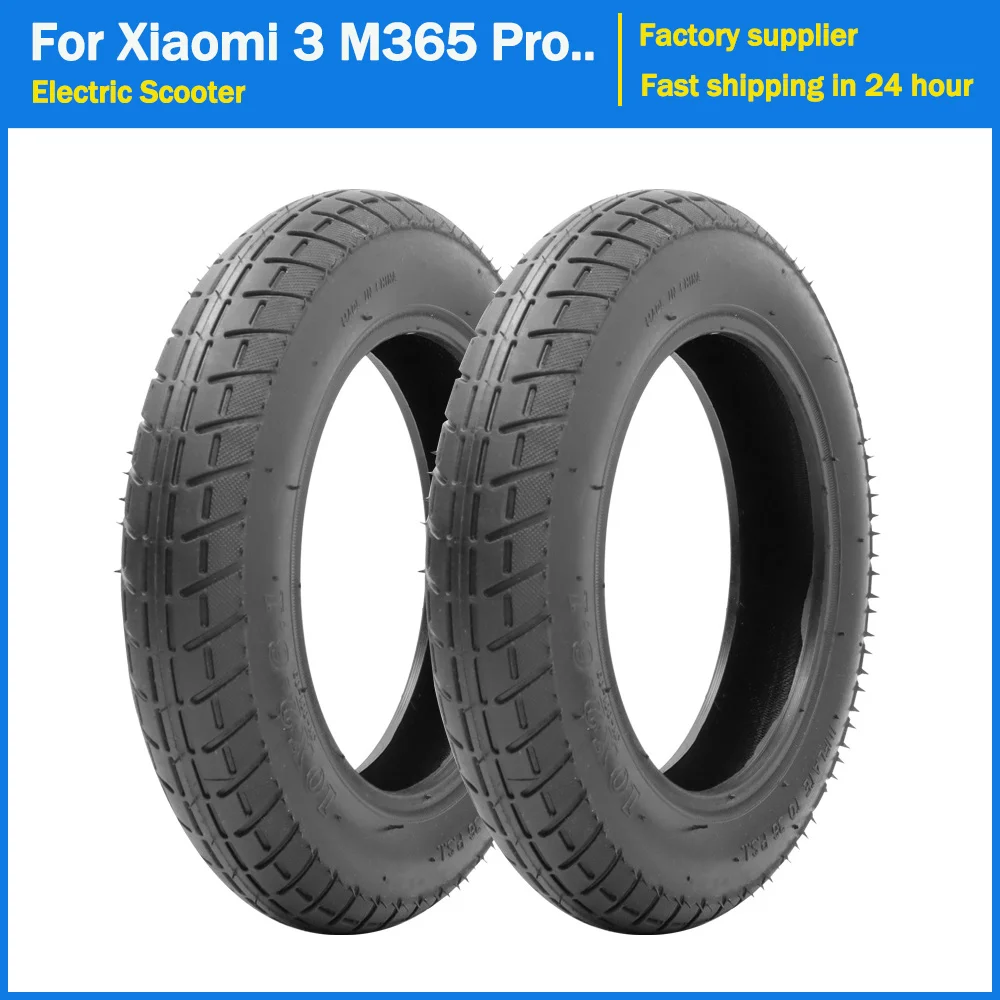 

10 Inches Tire for Xiaomi M365 Pro Pro2 Electric Scooter Tyre Rubber Anti-slip Inflation 10x2.0 Wheel Tubes Outer Tires Parts