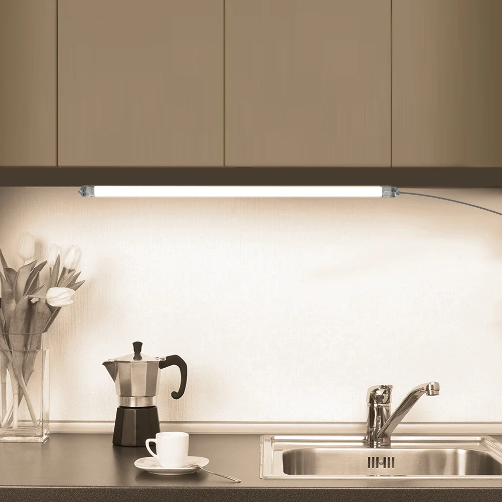 

50cm Under Cabinet Night LED Light Kitchen Bedroom Lighting Closet Cupboard Lamp Colors for Home Living Room Cupboard