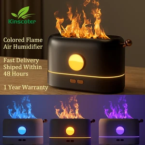 Kinscoter Colorful Flame Air Humidifier Essential Oil Aroma Diffuser Drop Shipping Simulation Fire D