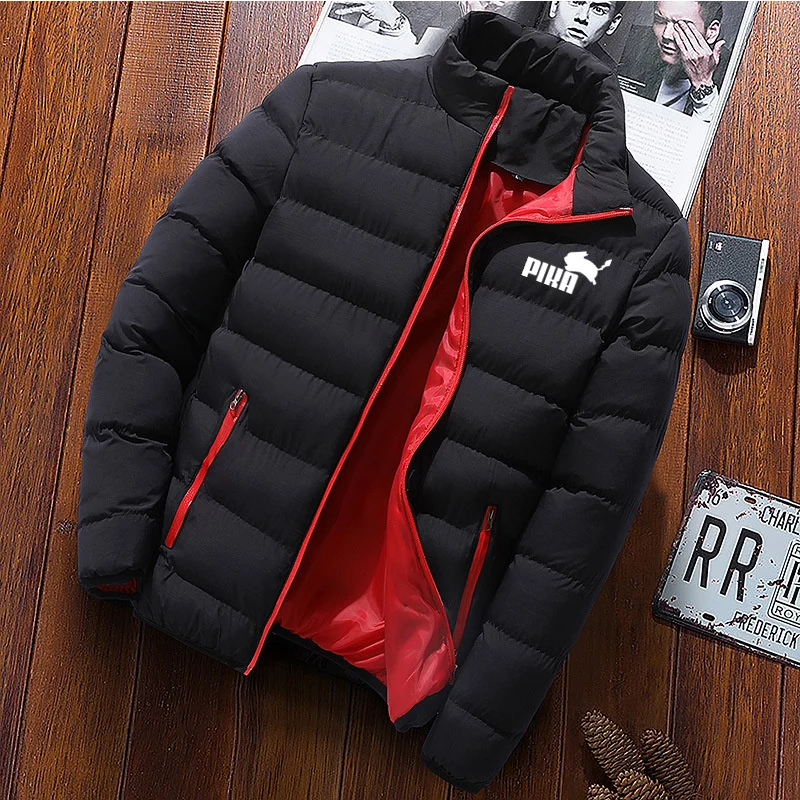 VIP men's padded jacket thick warm stand collar jacket