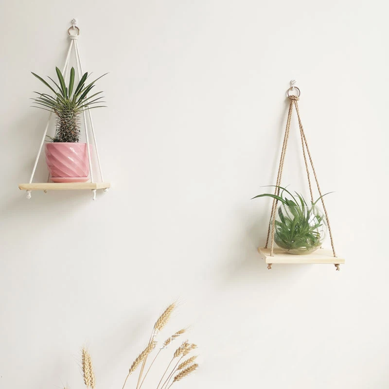 

Macrame pot hanger with wooden board macrame plant hanger for pot