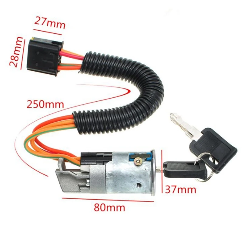 Корпус переключателя замка зажигания + 2 ключа 7701469419 7701471220 для RENAULT CLIO 1998-2005 MEGANE