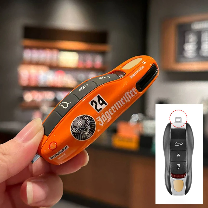 

Несколько рисунков для Porsche Cayenne 718 MACAN Panamera 911 Macan Boxster Cayman, чехол для дистанционного ключа автомобиля, сменная крышка, аксессуары