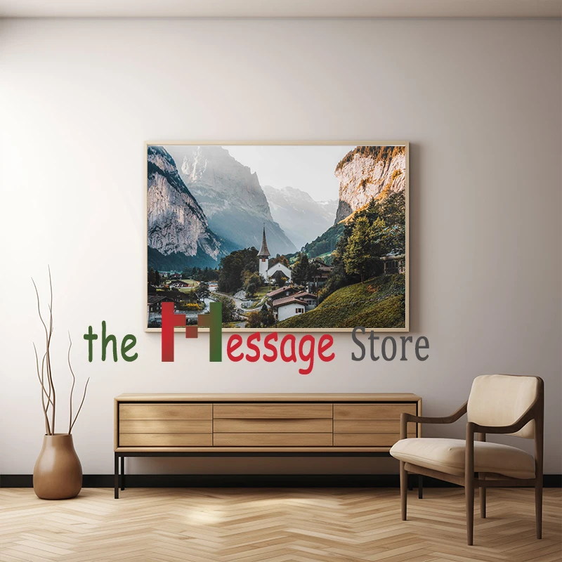 Швейцария горная фотография искусство стен декор для путешествий дома отеля