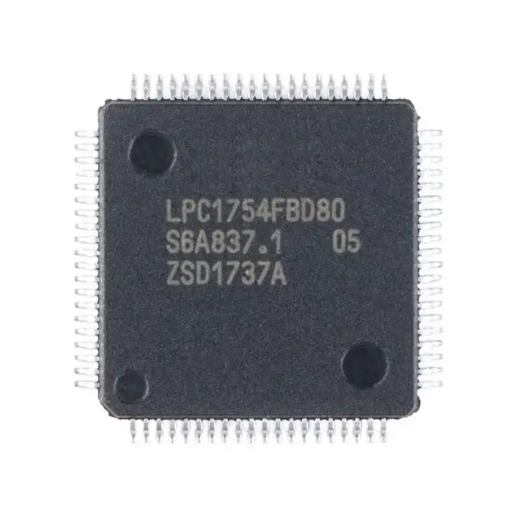

Фитинги, импортированные из микроконтроллера LPC1754FBD80 LPC1754 LQFP80
