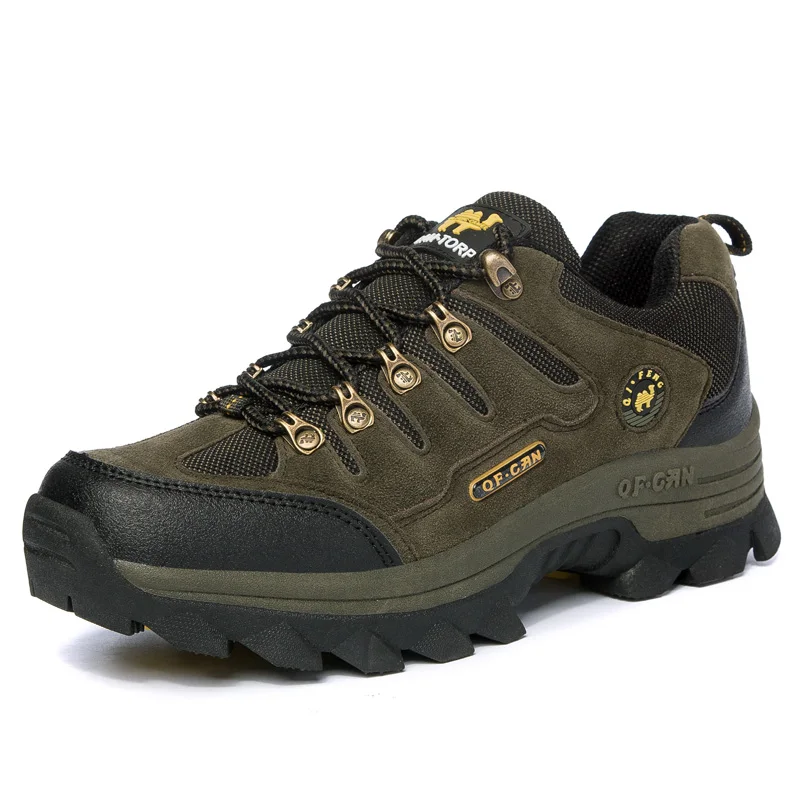 2022 Hiking Shoes Men Large Size Pro-Mountain Outdoor Sport Trekking Footwear Women Rock Climbing Athletic Army Green Sneakers