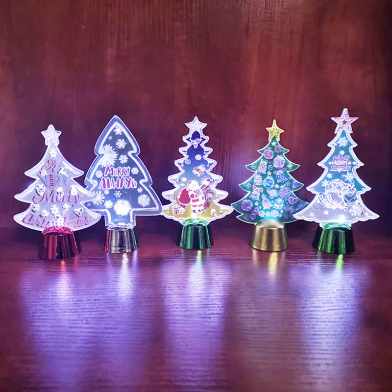 

Christmas Tree,Lighted Xmas Tree Decorations,Holiday Battery Operated LED,Tabletop Window Mantel Display Party Indoor Home Decor