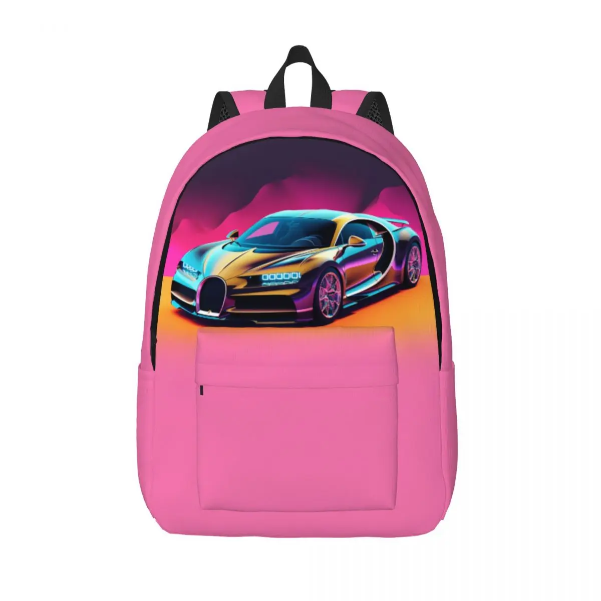 

Sports Car Canvas Backpacks 2D Elements Cartoon Large Cool Backpack University Bags