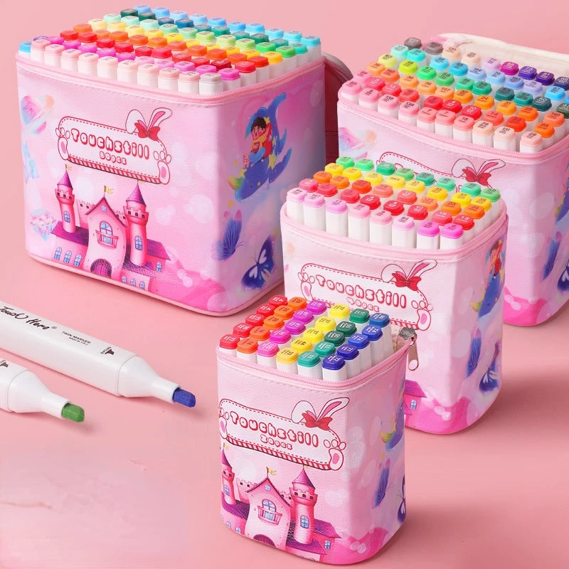 

Marker Set 30/40/60/80 Colors Alcohol Markers Manga Sketch Drawing Set Marker Pen Dual Tips Pen