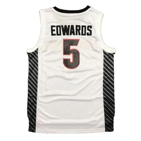 Баскетбольные майки мужские большого размера, дышащая спортивная одежда в стиле хип-хоп, с вышивкой, в стиле джорджийского университета, 5 эдвардов