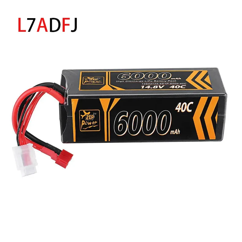Фото Жесткий чехол Lipo Батарея 4S 40C 14,8 В 6000 мАч Аккумуляторные батареи для FPV Дрон Автомобиль Грузовик Танк RC Багги Гоночная хобби Часть №1