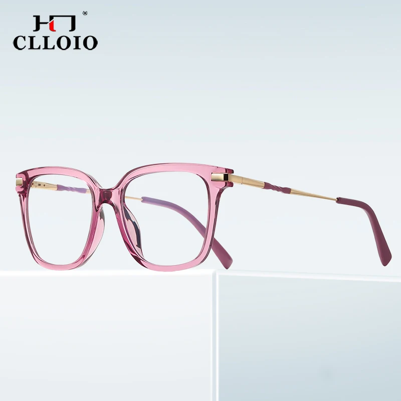 Новинка женские очки для чтения CLLOIO TR90 компьютера с защитой от синего света