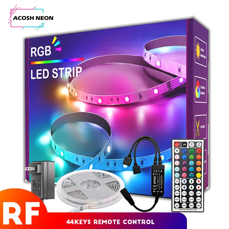 Neue 65,6 ft 20M Farbwechsel LED Streifen Lichter rgb licht bar mit RF fernbedienung Netzteil, und Anschlüsse