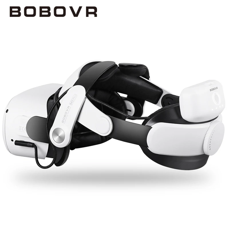 BOBOVR M2 Pro Head Strap For Oculus Quest 2 VR Battery Elite Halo Strap Battery Pack Power Bank for Meta Quest2 Extend Playtime